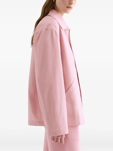Jil Sander logo -print cotton jacket - Pink - zdjęcie produktu nr 2