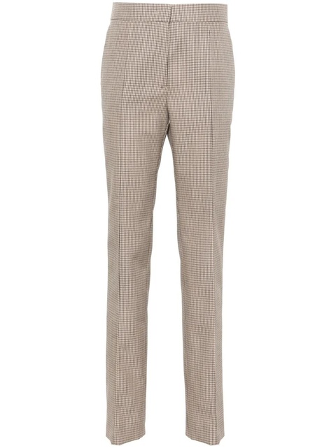 Jil Sander checked tailored trousers - Brown - zdjęcie produktu nr 1