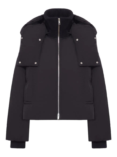 Sportmax puffer hooded zip-ip jacket - Black - zdjęcie produktu nr 1