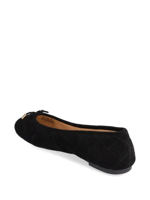 Lauren Ralph Lauren bow-detail suede ballet flats - Black - zdjęcie produktu nr 2