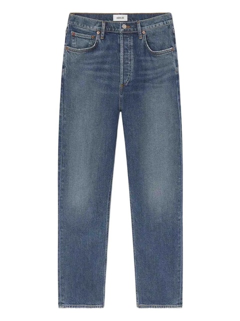AGOLDE 90's Pinch Waist Crop Jeans - Blue - zdjęcie produktu nr 1