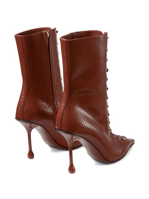 Jimmy Choo 95mm Scarlett lace-up boots - Red - zdjęcie produktu nr 2