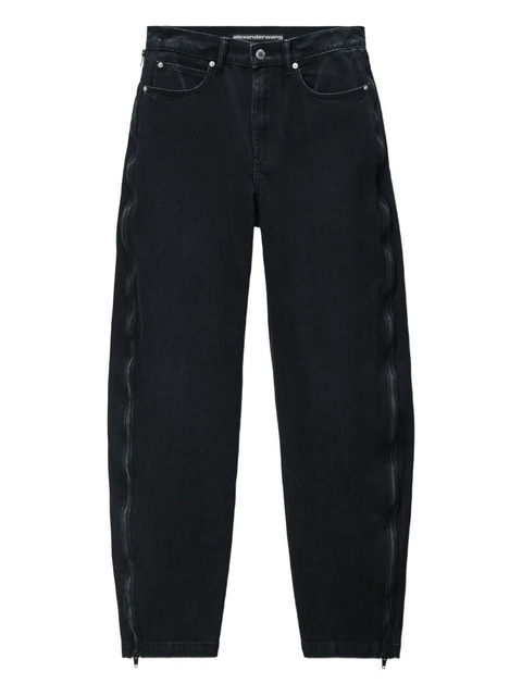 Alexander Wang zip-detail jeans - Black - zdjęcie produktu nr 1
