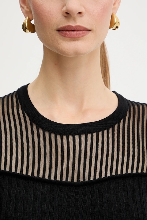 Morgan sukienka kolor czarny mini dopasowana RMAN - zdjęcie produktu nr 1