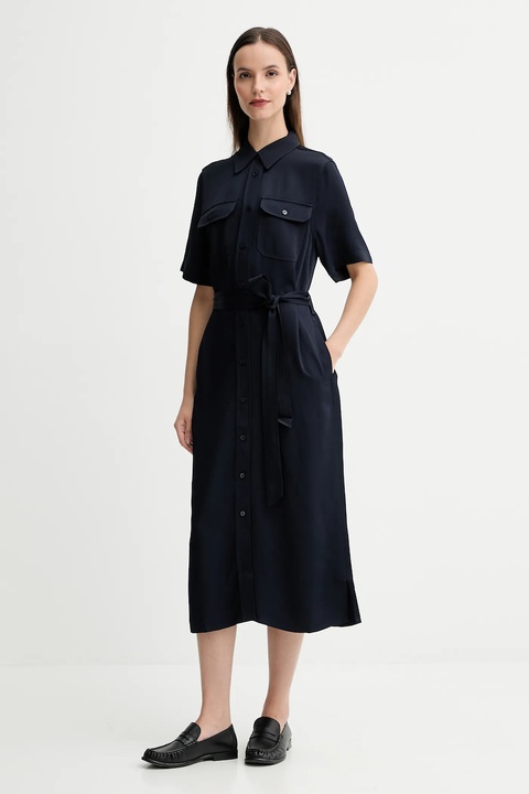 Gant sukienka kolor granatowy midi prosta 4503438 - zdjęcie produktu nr 2