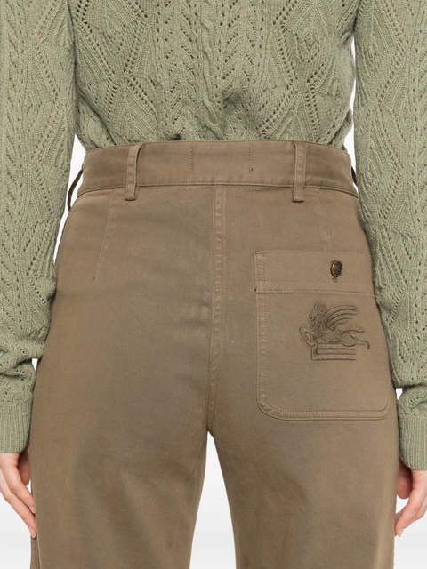 ETRO patch-pocket trousers - Green - zdjęcie produktu nr 2