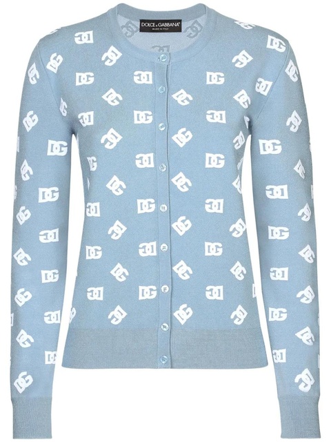 Dolce & Gabbana DNA logo print cardigan - Blue - zdjęcie produktu nr 1