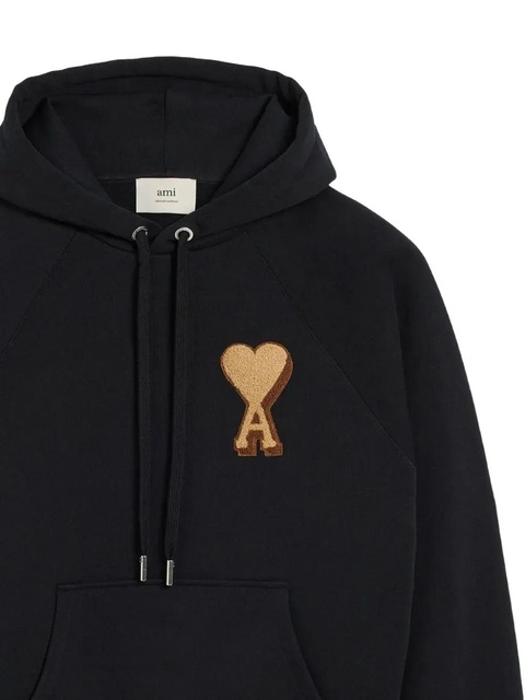 AMI Paris heart logo hoodie - Black - zdjęcie produktu nr 2
