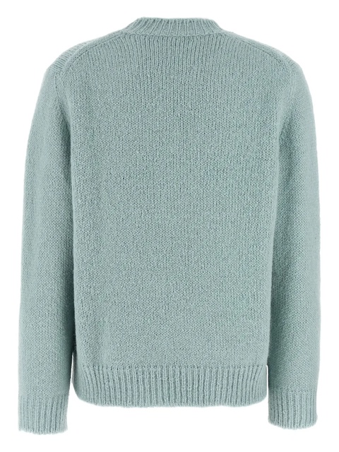 Jil Sander crew-neck long-sleeve sweater - Blue - zdjęcie produktu nr 2