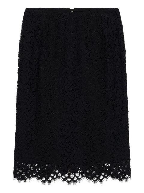 Blumarine lace-embellished pencil skirt - Black - zdjęcie produktu nr 1