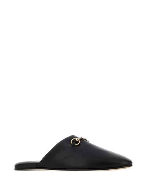 Gucci leather flat mules - Black - zdjęcie produktu nr 2