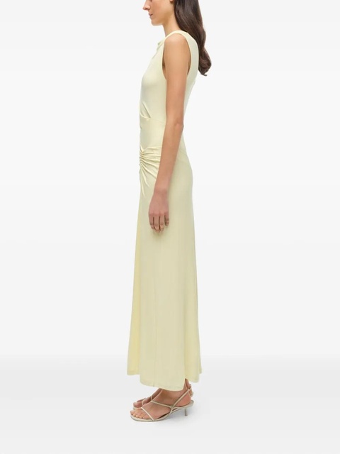 Simkhai Acacia cowl-neck gathered maxi dress - Yellow - zdjęcie produktu nr 2