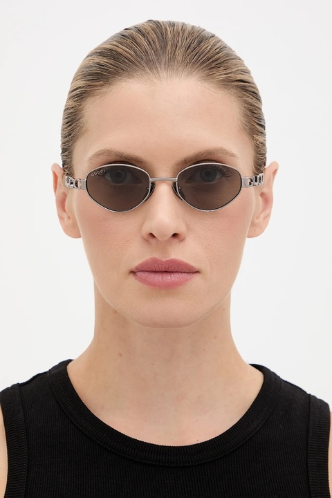 Gucci okulary przeciwsłoneczne damskie kolor srebrny GG1935S - zdjęcie produktu nr 2