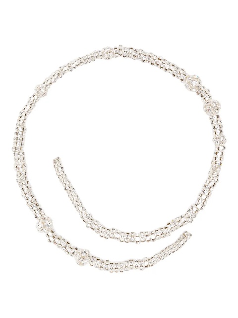 Magda Butrym crystal-embellished coil necklace - Silver - zdjęcie produktu nr 1