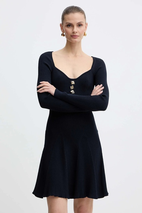 Fracomina sukienka kolor granatowy mini rozkloszowana FS25WD5004K41601 - zdjęcie produktu nr 1