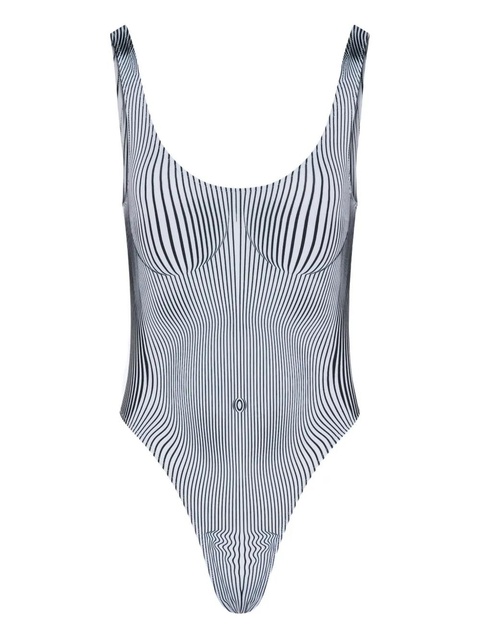 Jean Paul Gaultier printed swimsuit - White - zdjęcie produktu nr 1