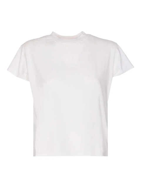 MM6 Maison Margiela embroidered crew-neck T-shirt - White - zdjęcie produktu nr 1