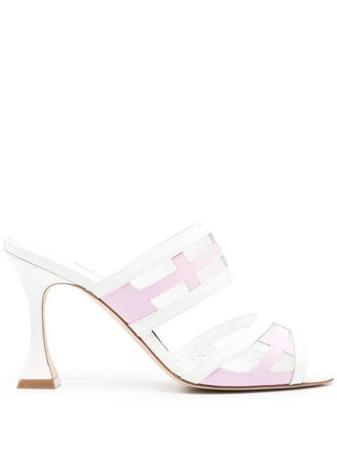 Manolo Blahnik 90mm Avespamu peep-toe sandals - White - zdjęcie produktu nr 1