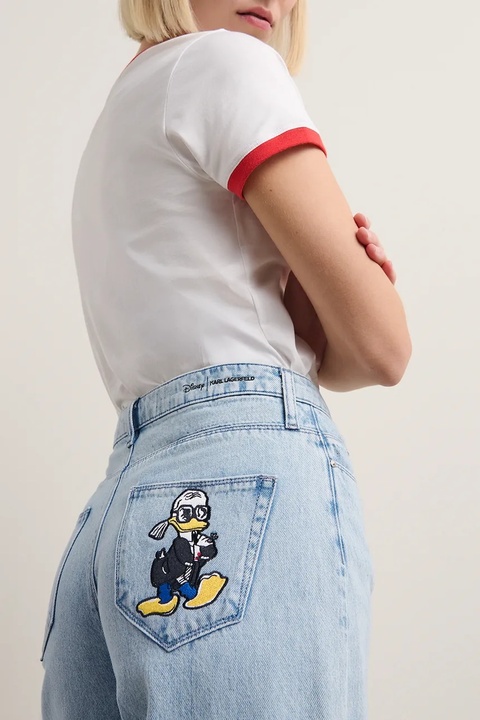 Karl Lagerfeld jeansy KL X DISNEY damskie high waist A3W10120 - zdjęcie produktu nr 2