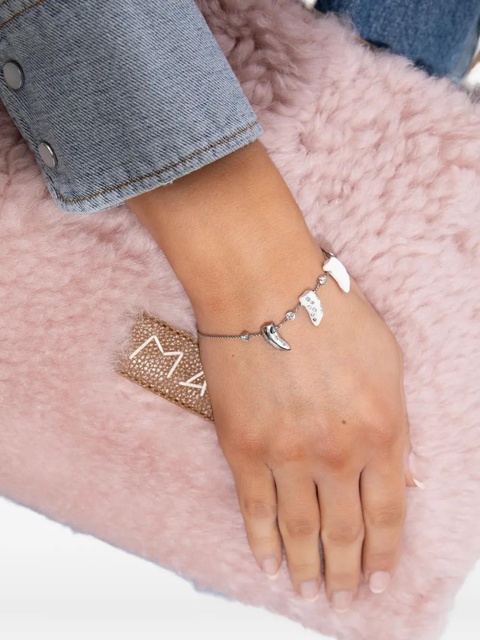 Marni crystal-embellished charm bracelet - Silver - zdjęcie produktu nr 2