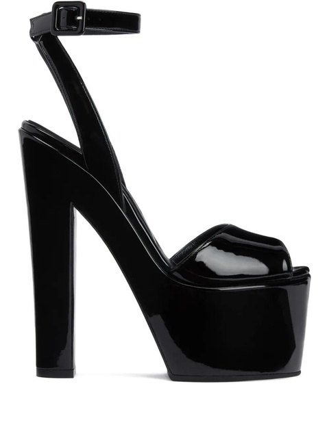 Giuseppe Zanotti 170mm Tarifa platform sandals - Black - zdjęcie produktu nr 1
