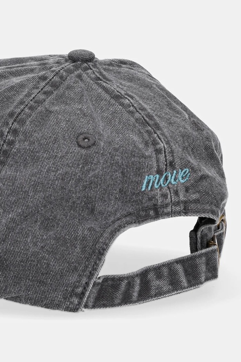 JOYINME czapka z daszkiem jeansowa Radiance kolor szary z aplikacją Radiance - zdjęcie produktu nr 2