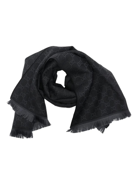 Gucci GG-pattern scarf - Black - zdjęcie produktu nr 1