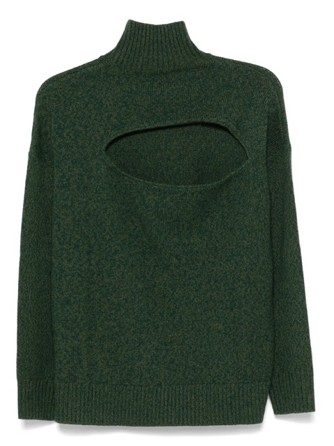 Victoria Beckham mélange-effect sweater - Green - zdjęcie produktu nr 2