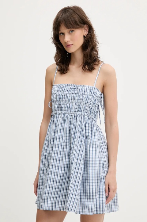 Abercrombie & Fitch sukienka kolor niebieski mini rozkloszowana KI159-5820 - zdjęcie produktu nr 1