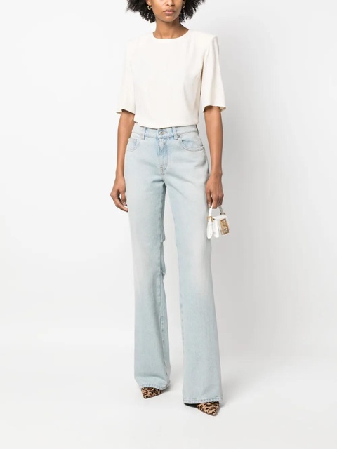 PINKO round-neck short-sleeve blouse - Neutrals - zdjęcie produktu nr 2