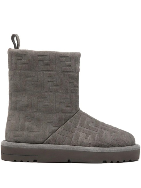 FENDI 25mm Apres Chic embossed-FF boots - Grey - zdjęcie produktu nr 1