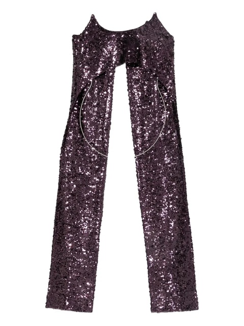 Rabanne sequinned sleeveless top - Purple - zdjęcie produktu nr 2