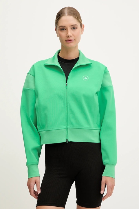 adidas by Stella McCartney bluza damska kolor zielony gładka JJ0085 - zdjęcie produktu nr 1