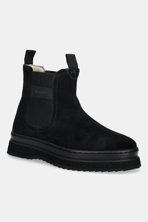 Gant sztyblety zamszowe Sistown damskie kolor czarny na platformie 31553102 - zdjęcie produktu nr 1