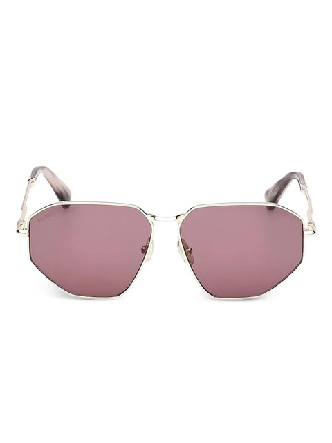 Max Mara Eyewear geometric-frame sunglasses - Gold - zdjęcie produktu nr 1