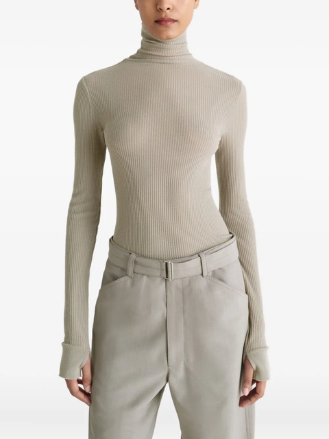 LEMAIRE seamless turtleneck top - Green - zdjęcie produktu nr 2