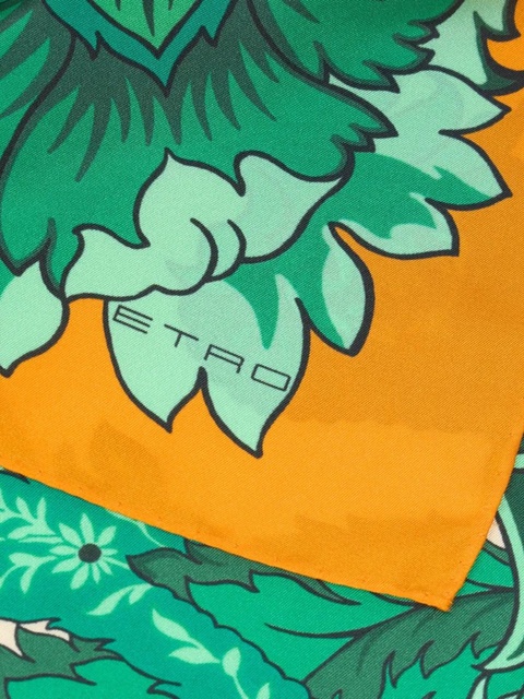 ETRO silk twill scarf - Orange - zdjęcie produktu nr 2