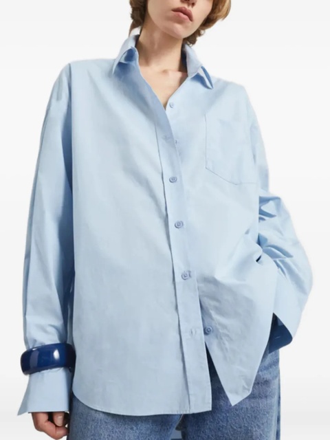 The Frankie Shop Ornella side-button shirt - Blue - zdjęcie produktu nr 2