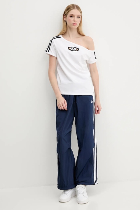 adidas Originals t-shirt Offshoulder Tee damski kolor biały KC8795 - zdjęcie produktu nr 2