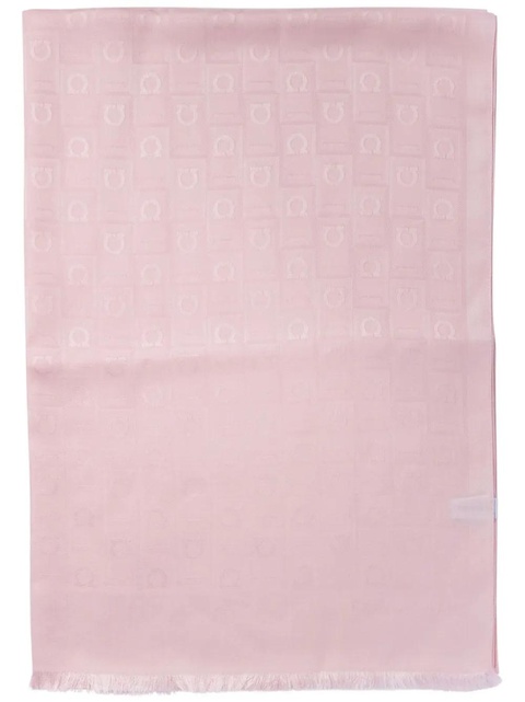 Ferragamo logo-jacquard scarf - Pink - zdjęcie produktu nr 1