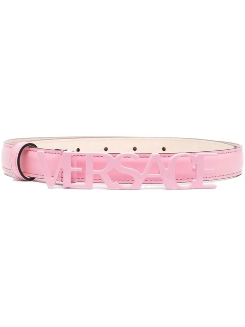 Versace logo-embellished thin belt - Pink - zdjęcie produktu nr 1