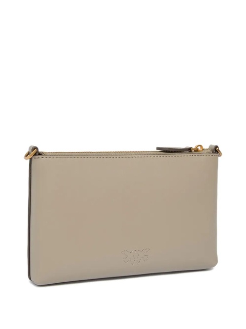 PINKO mini zip-fastening logo-plaque clutch bag - Neutrals - zdjęcie produktu nr 2