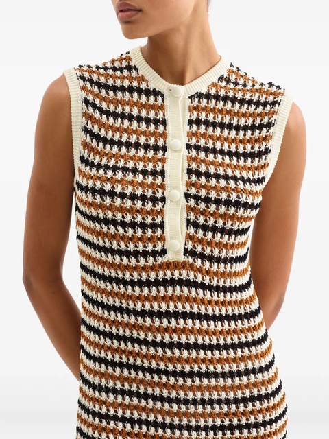 ERES Inedite striped knitted dress - White - zdjęcie produktu nr 2
