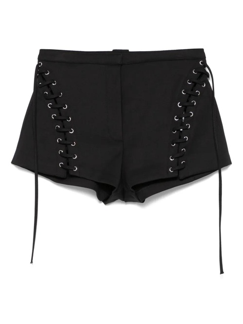 Blumarine lace-up detail shorts - Black - zdjęcie produktu nr 1