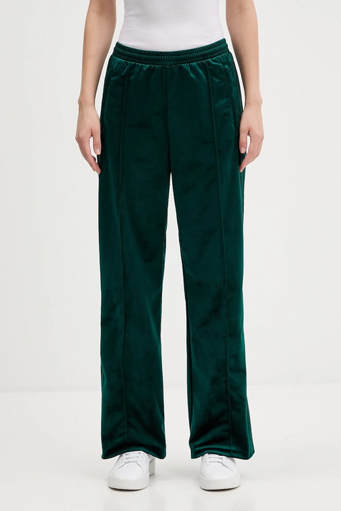 adidas Originals spodnie dresowe welurowe Velvet Tp damskie z aplikacją JV7509 - zdjęcie produktu nr 1