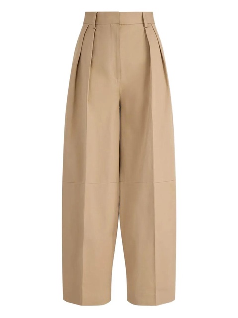 Altuzarra pleated gabardine trousers - Neutrals - zdjęcie produktu nr 1