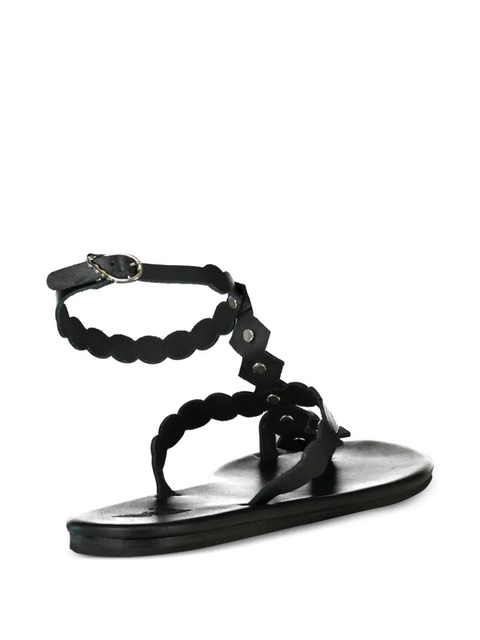 Ancient Greek Sandals scalloped studded flat sandals - Blue - zdjęcie produktu nr 1