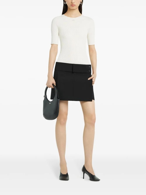 Courrèges ribbed-knit top - White - zdjęcie produktu nr 2