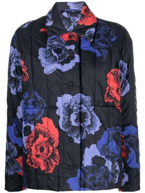 Ferragamo floral-print jacket - Black - zdjęcie produktu nr 1