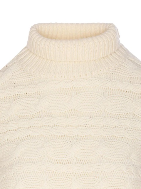 Guest In Residence cable-knit turtleneck sweater - White - zdjęcie produktu nr 1